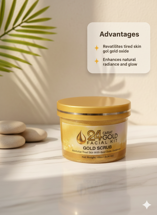 Awesome 24K Gold Face Scrub Massage Cream